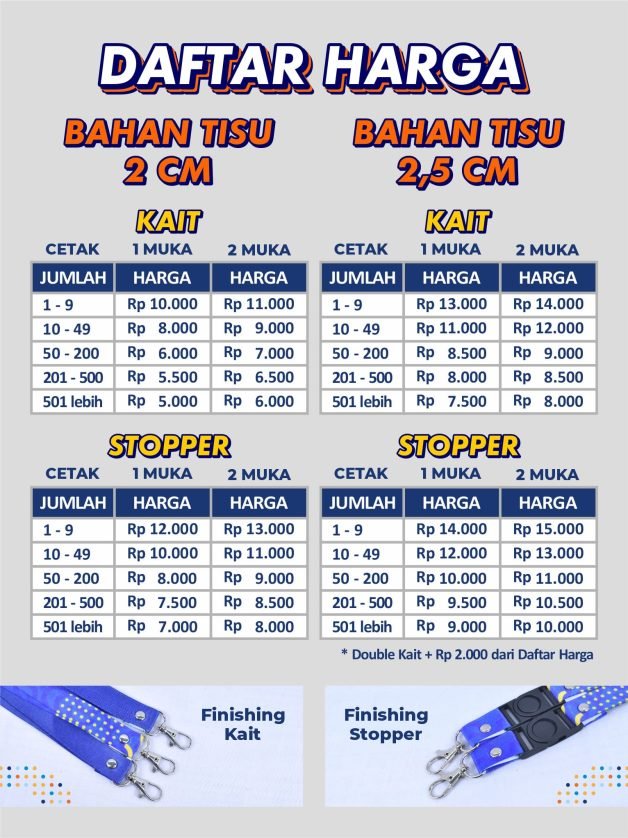 harga lanyard terbaru