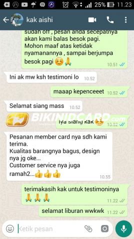 testimoni review bikinidcard